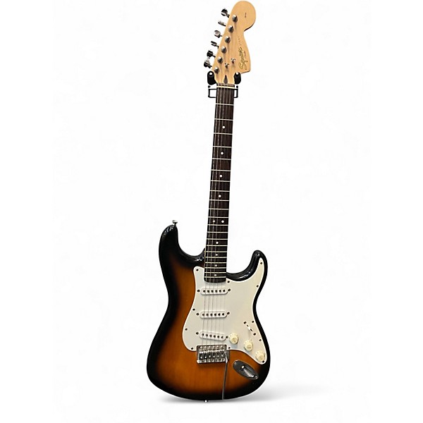 Used Squier Affinity Stratocaster 2 Tone Sunburst Solid Body Electric Guitar