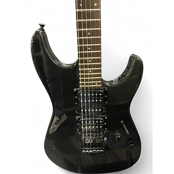 Used Squier Stagemaster Deluxe Metallic Black Solid Body Electric Guitar