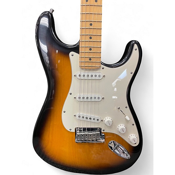 Used Fender American Standard Stratocaster 2 Tone Sunburst Solid Body Electric Guitar