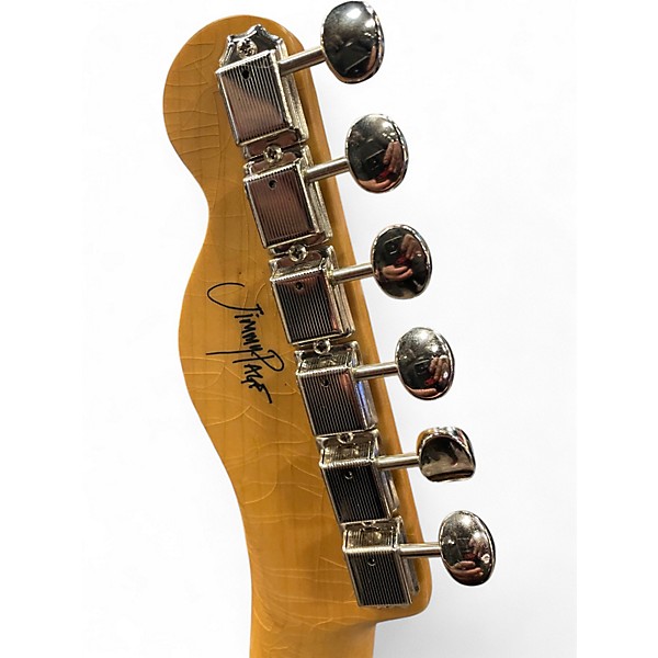 Used Fender Jimmy Page Dragon Art Telecaster Natural Solid Body Electric Guitar