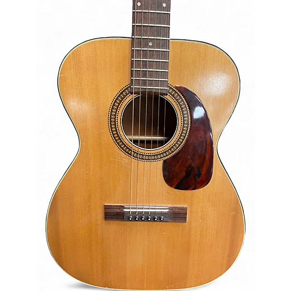 Used Harmony H162 Natural Acoustic Electric Guitar