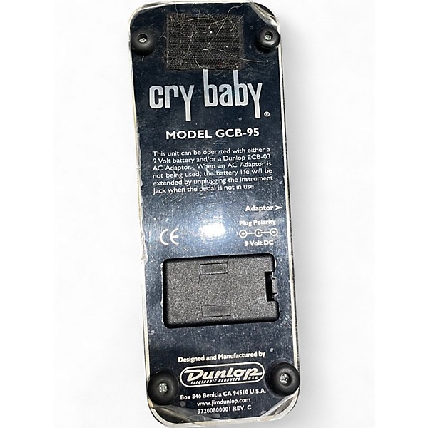 Used Dunlop GCB95 Original Crybaby Wah Effect Pedal