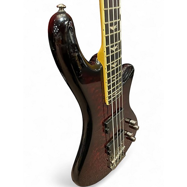 Used Schecter Guitar Research STILLETO EXTREME 4 Red Electric Bass Guitar