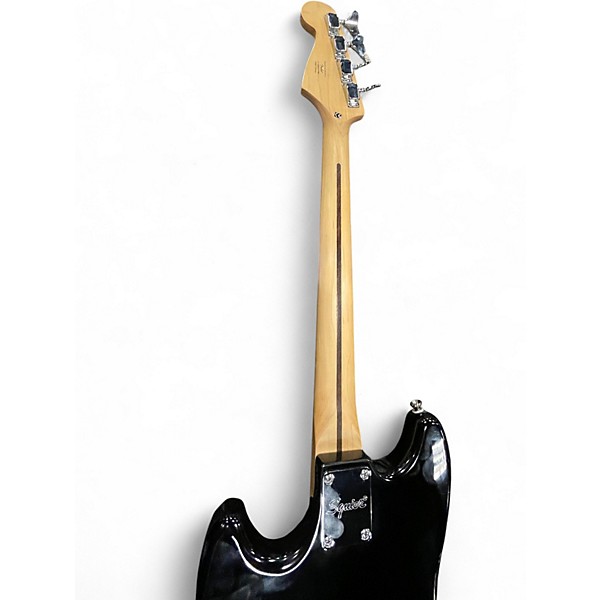 Used Squier Bronco Black Electric Bass Guitar