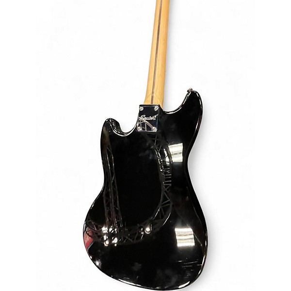 Used Squier Bronco Black Electric Bass Guitar