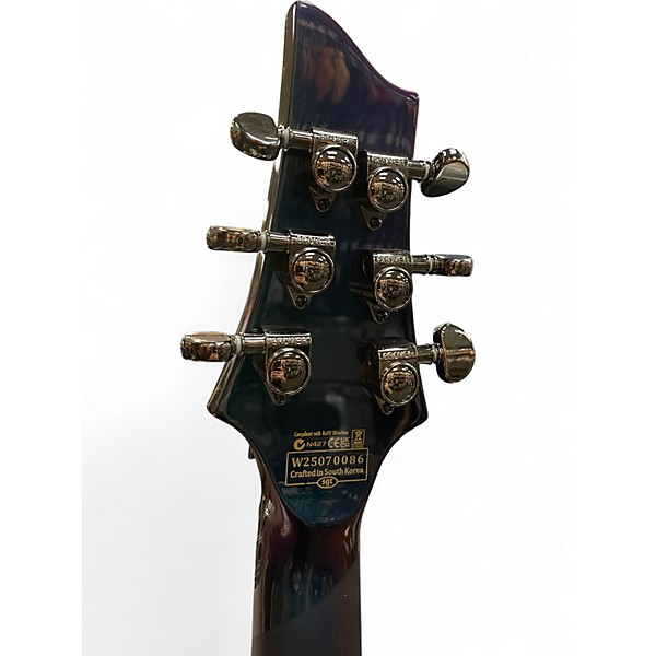 Used Schecter Guitar Research Hellraiser Hyrbid C-1 FR-S Ultraviolet Solid Body Electric Guitar