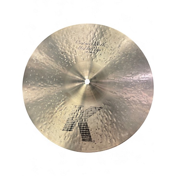 Used Zildjian 14in K Custom Dark Hi Hat Top Cymbal