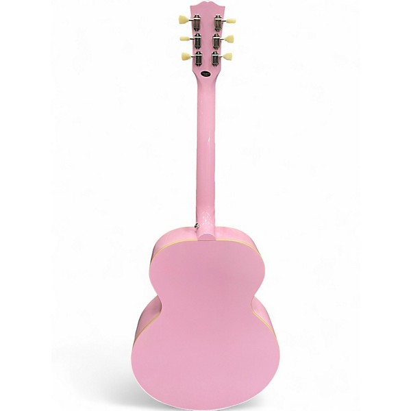 Used Epiphone J180 LS Pink Acoustic Electric Guitar