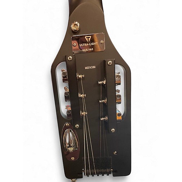 Used Traveler Guitar Ultra Light Left Handed Black Electric Guitar