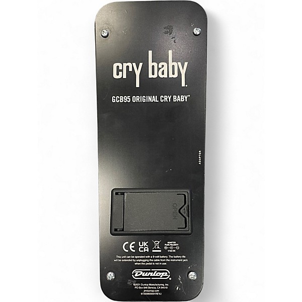 Used Dunlop GCB95 Original Crybaby Wah Effect Pedal
