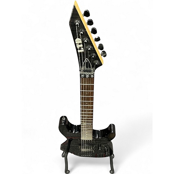 Used ESP LTD M100FM Black Solid Body Electric Guitar