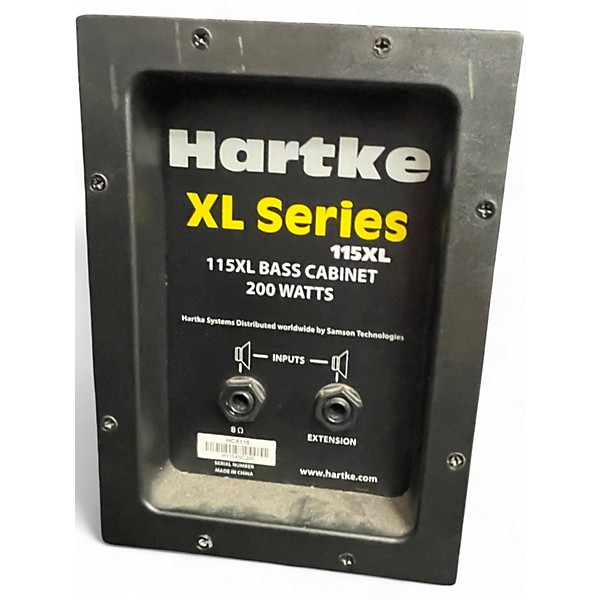 Used Hartke 115XL 200W 8Ohm 1x15 Bass Cabinet