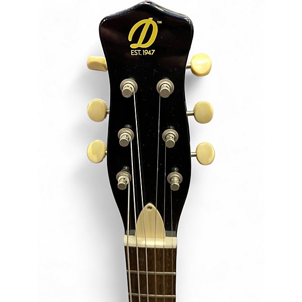 Used Danelectro 59 divine black sparkle Hollow Body Electric Guitar