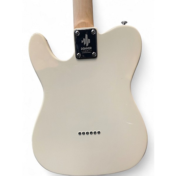 Used Donner standard series Olympic White Solid Body Electric Guitar