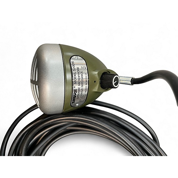 Used Shure 520DX Green Bullet Dynamic Microphone