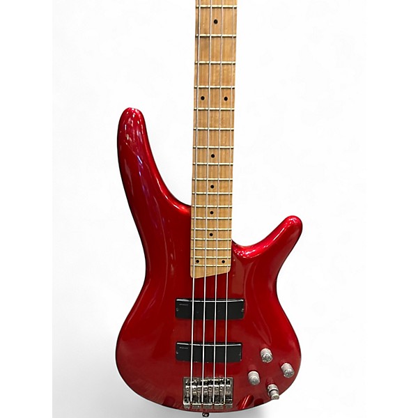 Used Ibanez SR300 Candy Apple Red Electric Bass Guitar