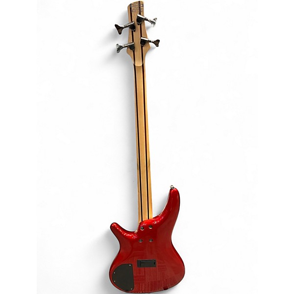 Used Ibanez SR300 Candy Apple Red Electric Bass Guitar