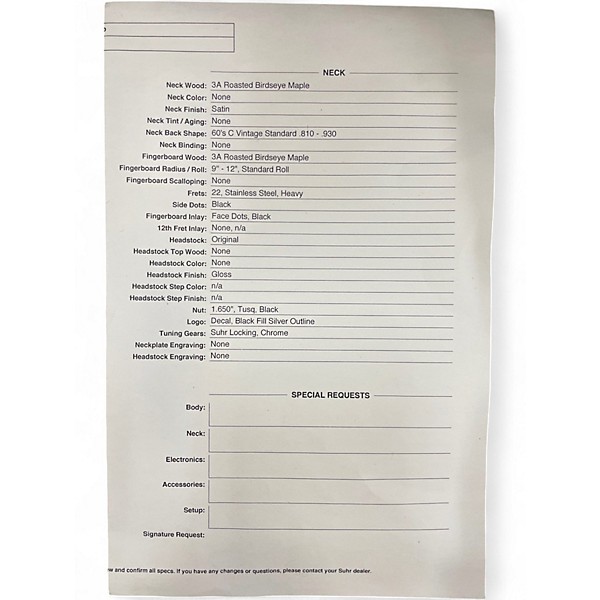 Used Suhr CLASSIC S PAULOWNIA HSS Trans White Solid Body Electric Guitar