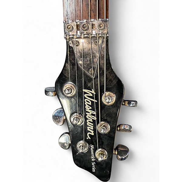 Used Washburn BT-6 BROWN BURL TOP Solid Body Electric Guitar