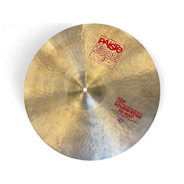 Used Paiste 17in Alpha Sound Edge Hi Hat Pair Cymbal