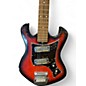 Vintage 1960s Norma EE-405-2 red and black Solid Body Electric Guitar