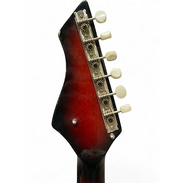 Vintage 1960s Norma EE-405-2 red and black Solid Body Electric Guitar