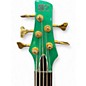 Used 1992 Ibanez SR895 Turquoise Electric Bass Guitar
