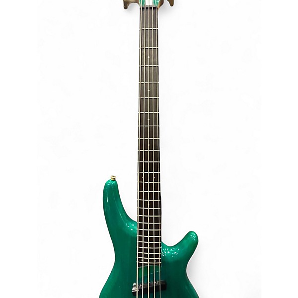 Used 1992 Ibanez SR895 Turquoise Electric Bass Guitar