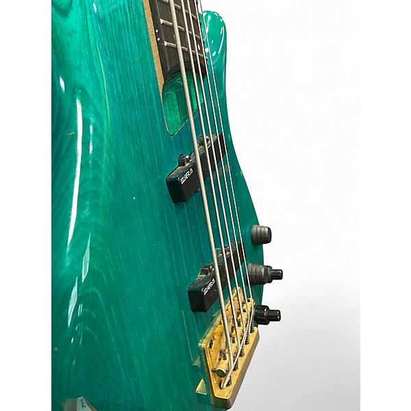 Used 1992 Ibanez SR895 Turquoise Electric Bass Guitar