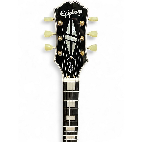 Used Epiphone Les Paul Custom P-90 Ebony Solid Body Electric Guitar
