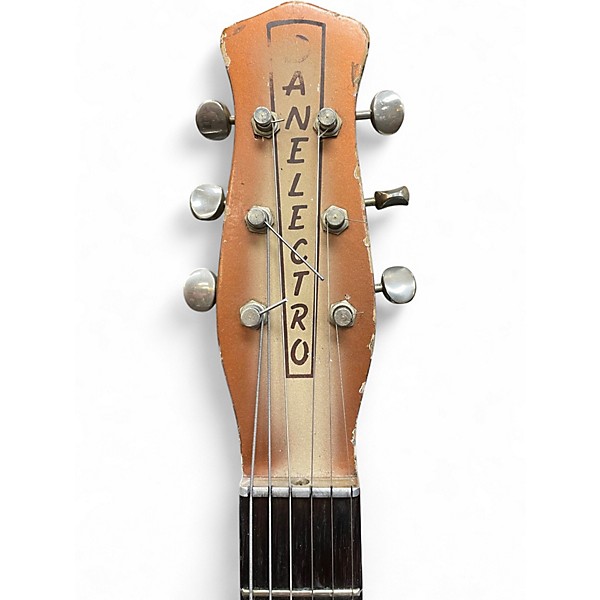 Vintage 1958 Danelectro Longhorn copperburst Solid Body Electric Guitar