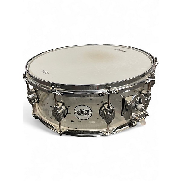 Used DW 14X5.5 Design Series Snare Clear Drum
