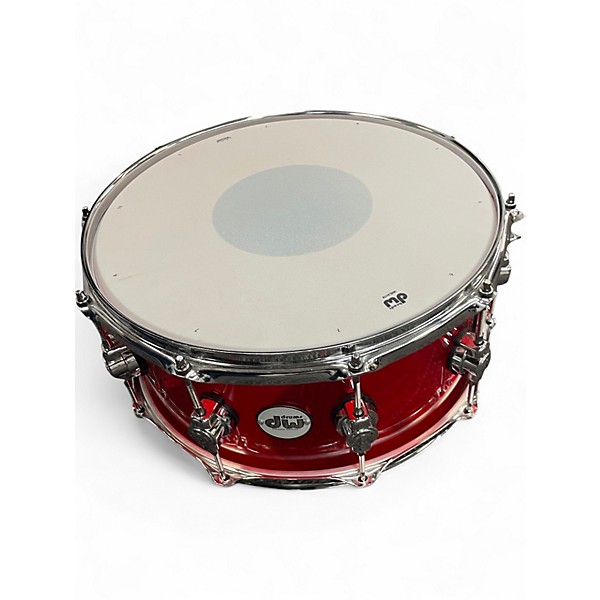 Used DW 14X6 Design Series Snare Candy Apple Red Drum