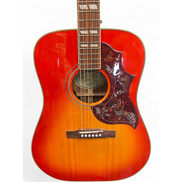 Used Epiphone HUMMINGBIRD STUDIO Cherry Sunburst Acoustic Electric Guitar