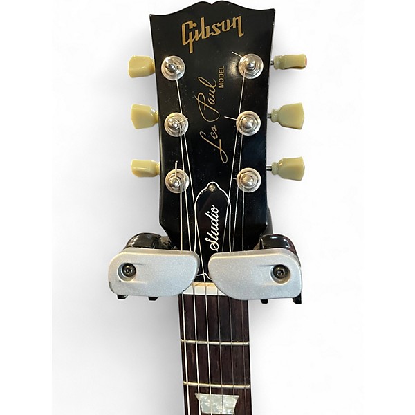 Used 2008 Gibson Les Paul Studio Metallic Blue Teal Solid Body Electric Guitar