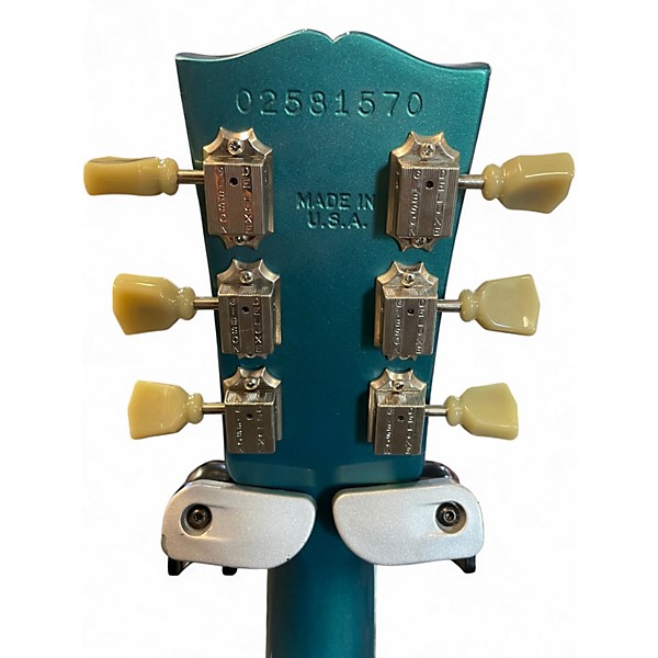 Used 2008 Gibson Les Paul Studio Metallic Blue Teal Solid Body Electric Guitar
