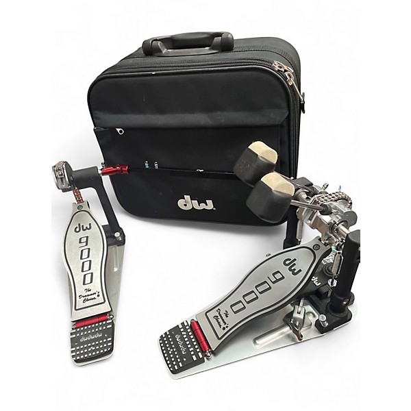 Used DW 9000 Series Double Double Bass Drum Pedal