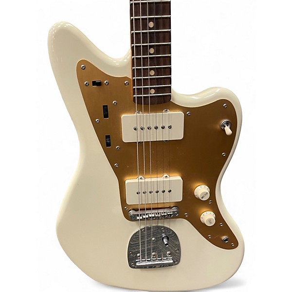 Used Squier J Mascis Jazzmaster Vintage White Solid Body Electric Guitar