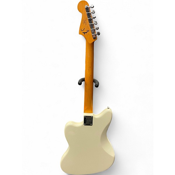 Used Squier J Mascis Jazzmaster Vintage White Solid Body Electric Guitar
