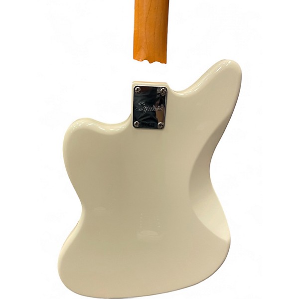 Used Squier J Mascis Jazzmaster Vintage White Solid Body Electric Guitar