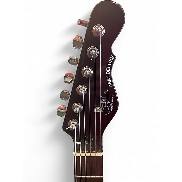 Used G&L ASAT Deluxe HH Trans Black Solid Body Electric Guitar