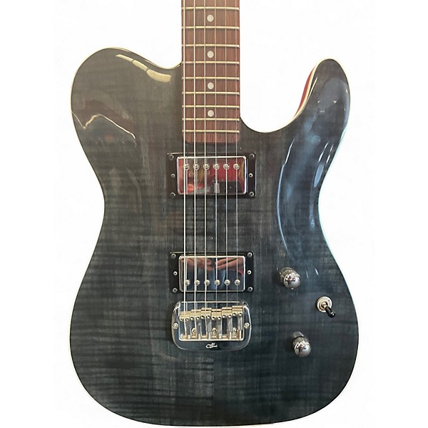 Used G&L ASAT Deluxe HH Trans Black Solid Body Electric Guitar