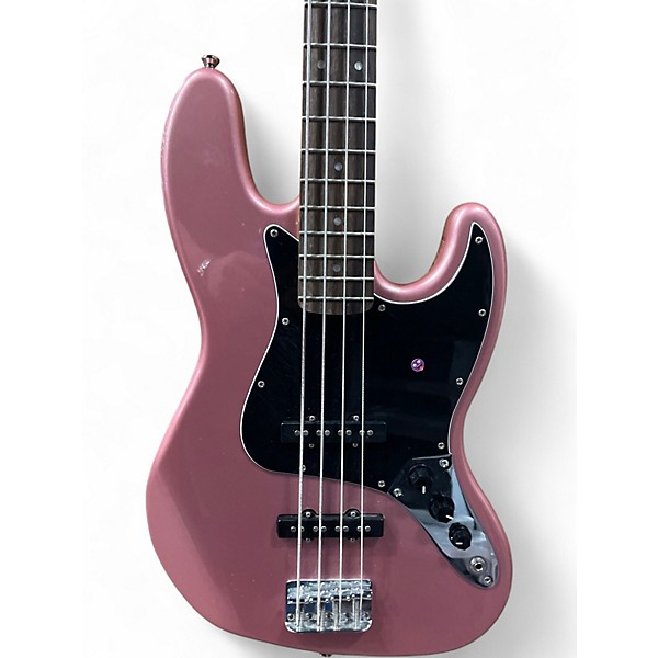Used Squier Affinity Jazz Bass Burgundy Mist Electric Bass Guitar