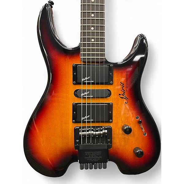 Used Spirit GU Deluxe 3 Color Sunburst Solid Body Electric Guitar