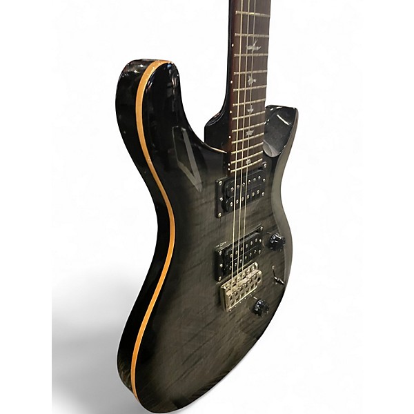Used PRS SE Custom 24 Trans Black Solid Body Electric Guitar