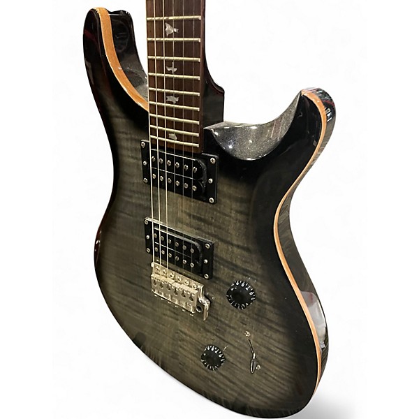 Used PRS SE Custom 24 Trans Black Solid Body Electric Guitar
