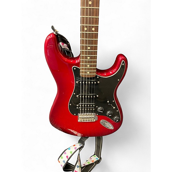 Used Fender Standard Stratocaster Candy Red Burst Solid Body Electric Guitar