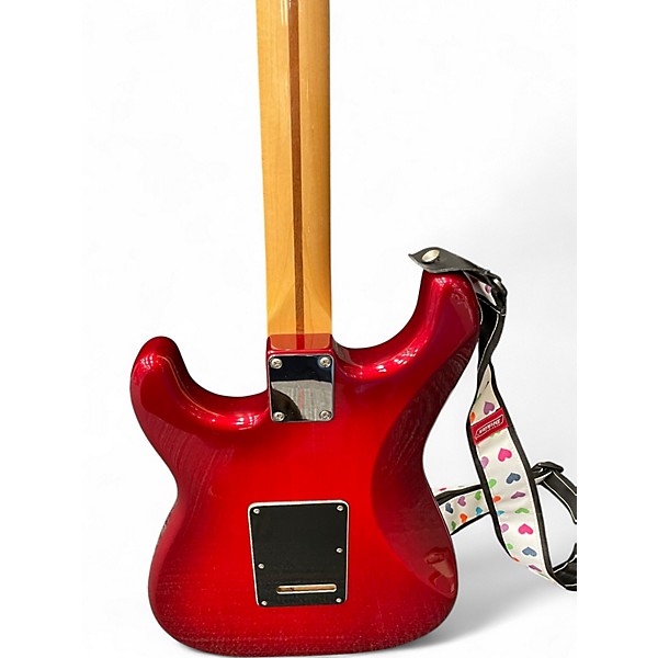 Used Fender Standard Stratocaster Candy Red Burst Solid Body Electric Guitar