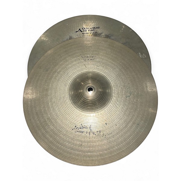 Used Zildjian 14in Quick Beat Hi Hat Pair Cymbal