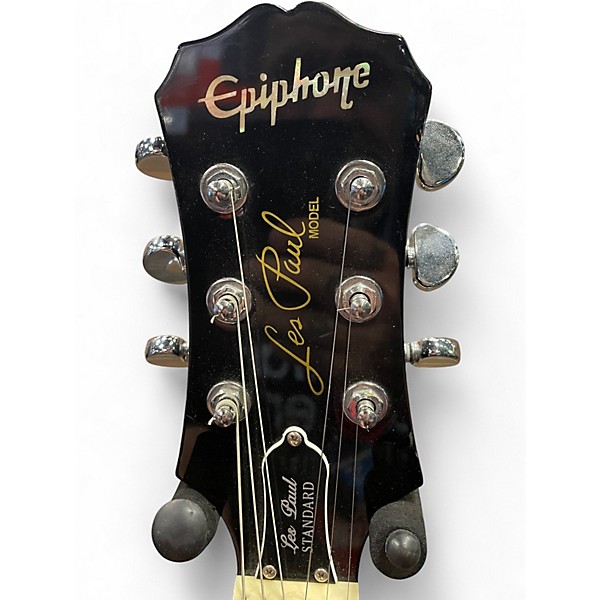 Used Epiphone Les Paul Standard Ebony Solid Body Electric Guitar